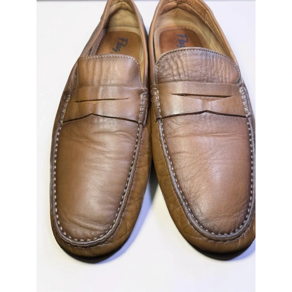 Flag Ltd. Nappa Glove Tan Leather Men's Loafer Size 10